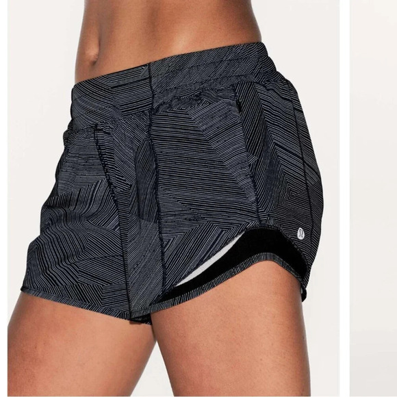 Lululemon Hotty Hot Short II 4" Etch Hail Midnight Navy  Size 8 Tall - Picture 2 of 9